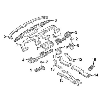 Ford OE - Instrument Panel - Ducts