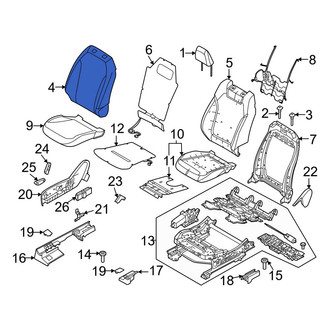 Ford OE - Front Right Seat Back Cushion Cover