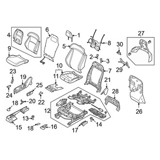 Ford OE - Seats & Tracks - Driver Seat Components (GT)