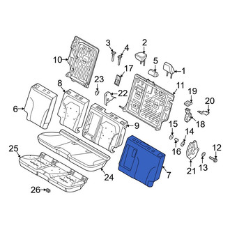 Ford OE - Rear Left Seat Back Cushion Cover