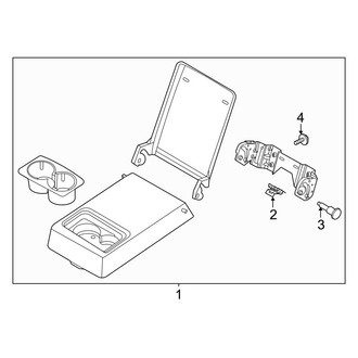 Ford OE - Seats & Tracks - Center Armrest Rear