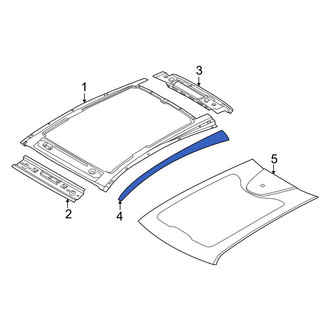 Ford OE - Left Sunroof Molding