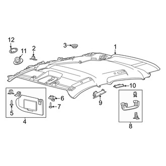 Ford OE - Roof - Interior Trim (W/O Panoramic Roof), (GT / Select)