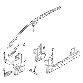 Ford OE - Pillars, Rocker & Floor - Hinge Pillar