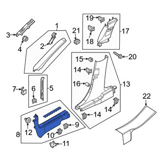 Ford OE - Rear Left Door Sill Plate