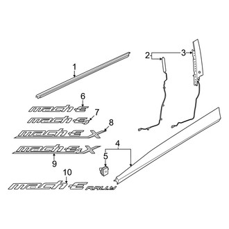 Ford OE - Front Door - Exterior Trim
