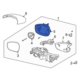 Ford OE - Front Left Door Mirror Trim Ring