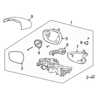 Ford OE - Front Door - Outside Mirrors (W/O Surround View Camera)