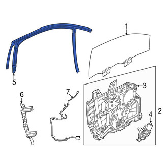 Ford OE - Front Left Window Channel