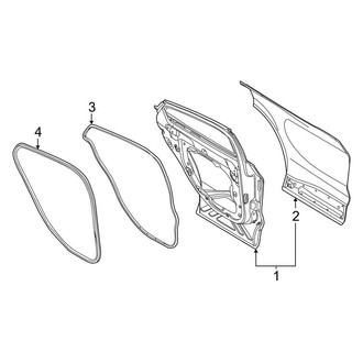 Ford OE - Rear Door - Door & Components