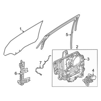 Ford OE - Rear Door - Glass & Hardware