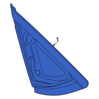 Ford OE - Rear Right Quarter Glass