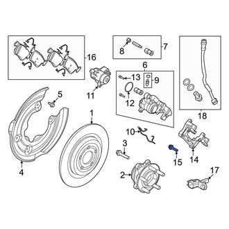 Ford OE - Disc Brake Caliper Anchor Plate Bolt