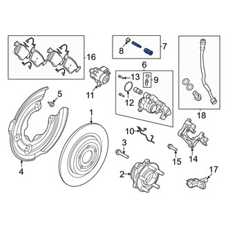 Ford OE - Disc Brake Caliper Hardware Kit
