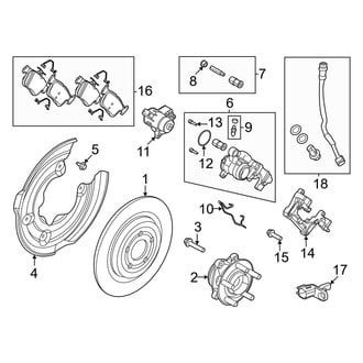 Ford OE - Rear Suspension - Brake Components