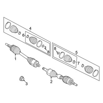 Ford OE - Rear Suspension - Drive Axles (California Route 1 / GT / Premium / Select)