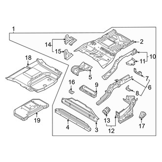 Ford OE - Rear Body & Floor - Floor & Rails
