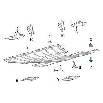 Ford OE - Floor Pan Splash Shield Screw