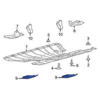 Ford OE - Rear Left Stone Deflector