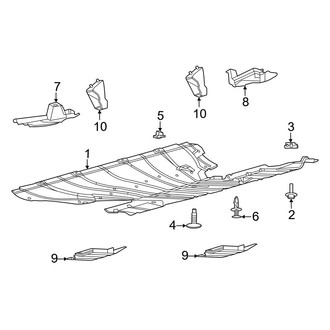Ford OE - Rear Body & Floor - Under Cover & Splash Shields (GT / Premium)