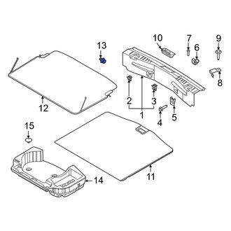 Ford OE - Trunk Floor Access Cover Clip
