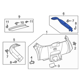 Ford OE - Rear Left Liftgate Trim Cover