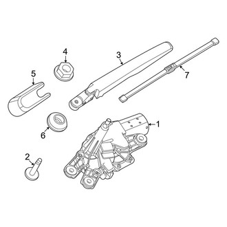 Ford OE - Lift Gate - Wiper & Washer Components