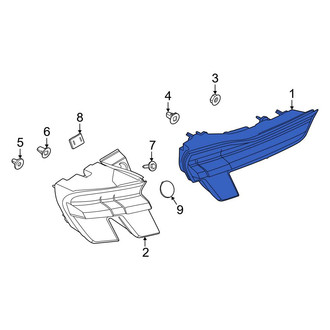 Ford OE - Rear Left Inner Tail Light Assembly