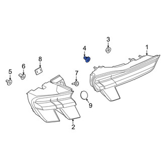 Ford OE - Rear Inner Tail Light Clip