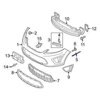 Ford OE - Bumper Cover Rivet