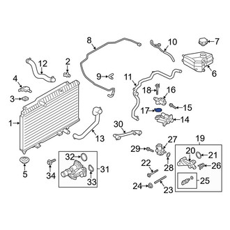 Ford OE - HVAC Heater Control Valve O-Ring