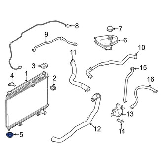 Ford OE - Lower Radiator Insulator