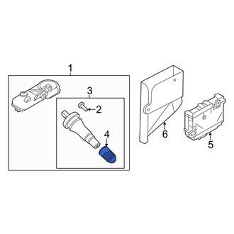 Ford OE - Tire Pressure Monitoring System (TPMS) Valve Stem Cap