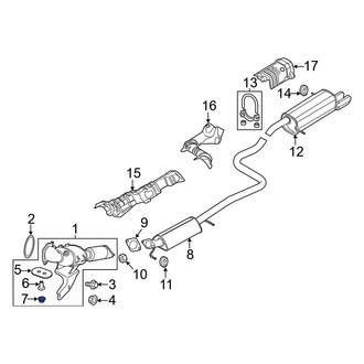 Ford OE - Exhaust Flange Nut
