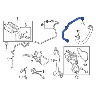 Ford OE - Upper PCV Valve Hose