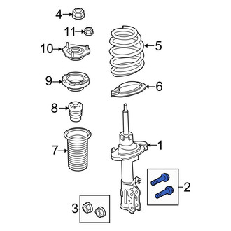 Ford OE - Front Lower Suspension Strut Bolt