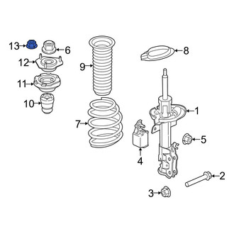 Ford OE - Front Suspension Strut Mount Nut