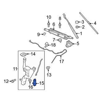 Ford OE - Windshield Washer Pump
