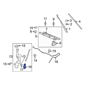 Ford OE - Windshield Washer Pump