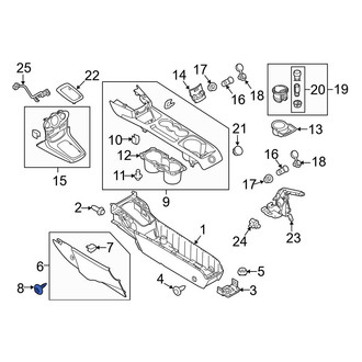 Ford OE - Console Panel Clip