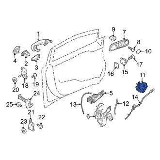 Ford OE - Rear Right Door Latch Assembly