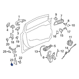 Ford OE - Upper Door Hinge Nut