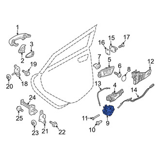 Ford OE - Rear Left Door Latch Assembly