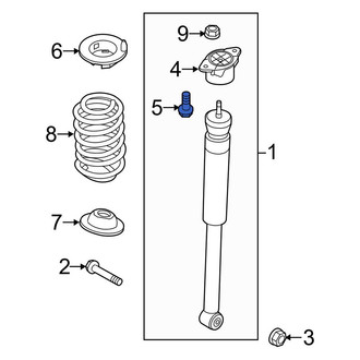 Ford OE - Suspension Shock Absorber Mounting Bolt