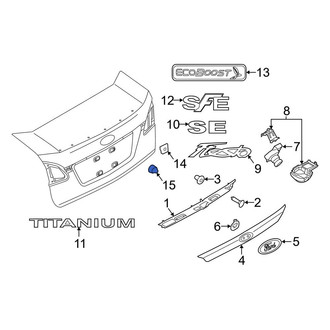 Ford OE - License Plate Bracket Insulator