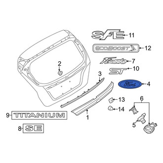 Ford OE - Rear Deck Lid Emblem