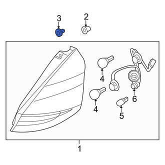Ford OE - Front Bumper Cover Nut