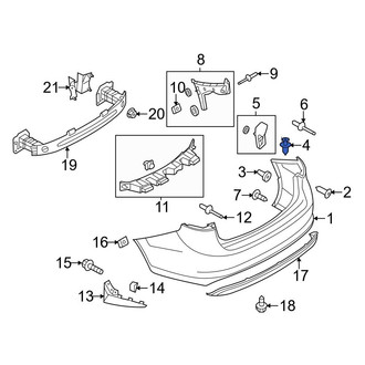 Ford OE - Radiator Support Panel Reinforcement Screw