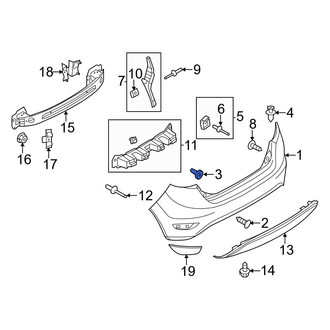 Ford OE - Reflector Panel Nut