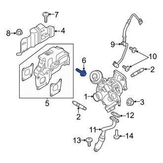 Ford OE - Turbocharger Mount Heat Shield Bolt
